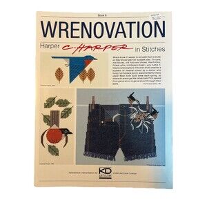 Charles Harper Cross Stitch Booklet #8 Wrenovation Wren Bird Needlework 1980